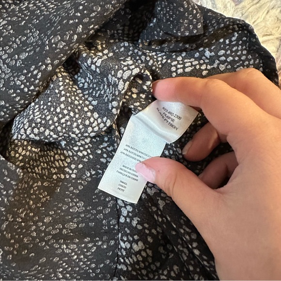 Rails Eloise python snake print button down blouse S - Picture 5 of 6